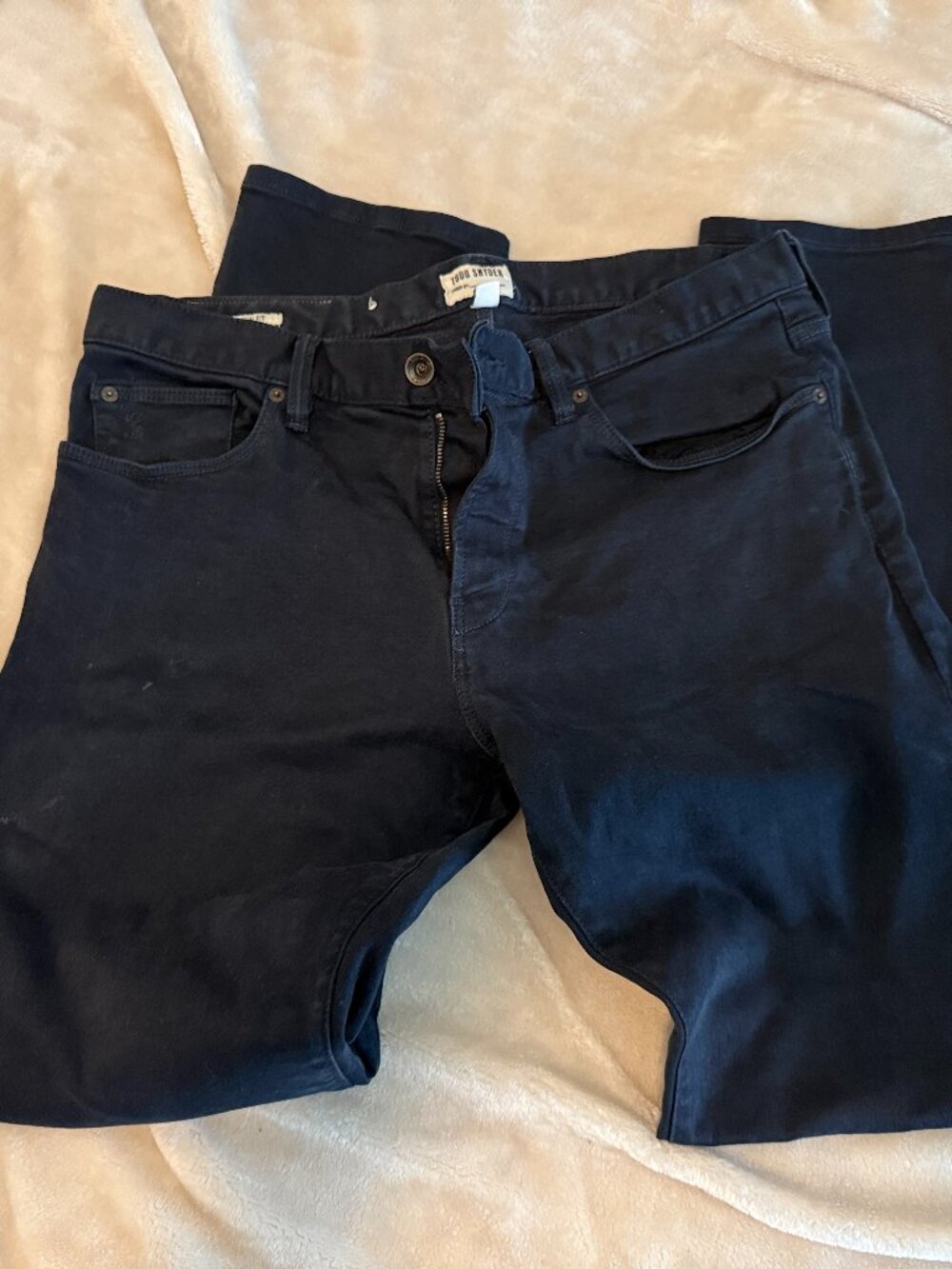 Todd Snyder Stretch 5 Pocket Chinos in Navy 32 x 32 Slim Fit Perfect Pants